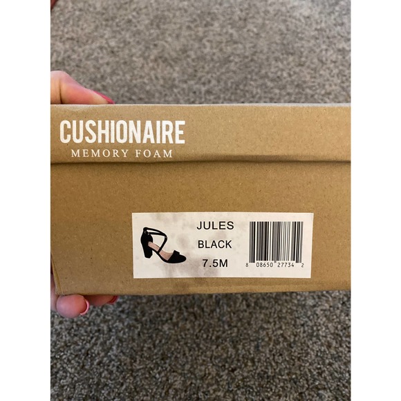 Cushionaire Memory Foam Jules Black Heels - Size 7.5 - Picture 3 of 8